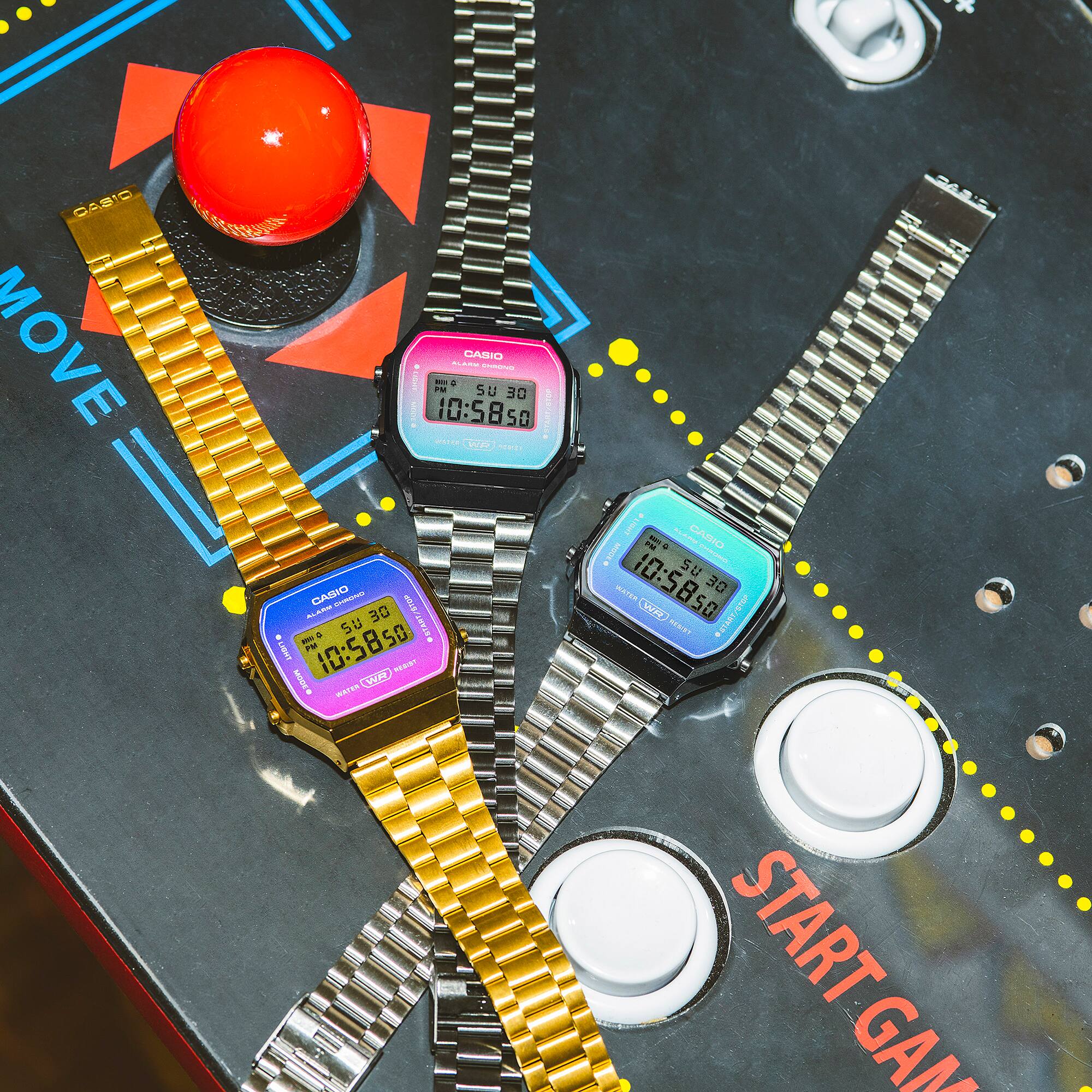 A-168WERG Reloj Casio Vintage Unisex Acero Dorado - Vista 5
