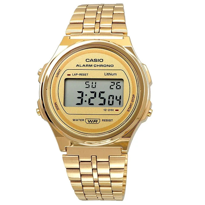 A-171WEG-9A Reloj Casio Unisex, Vintage Clásico Cronómetro — imagen 4 de 5