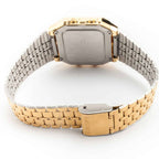 A-500WGA Reloj Casio Vintage World Time Hombre Acero Dorado - Vista trasera