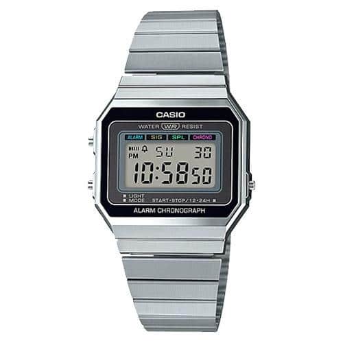 A-700W-1A Reloj Casio Unisex, Vintage Clásico Cronógrafo - Reloj original en Guatemala