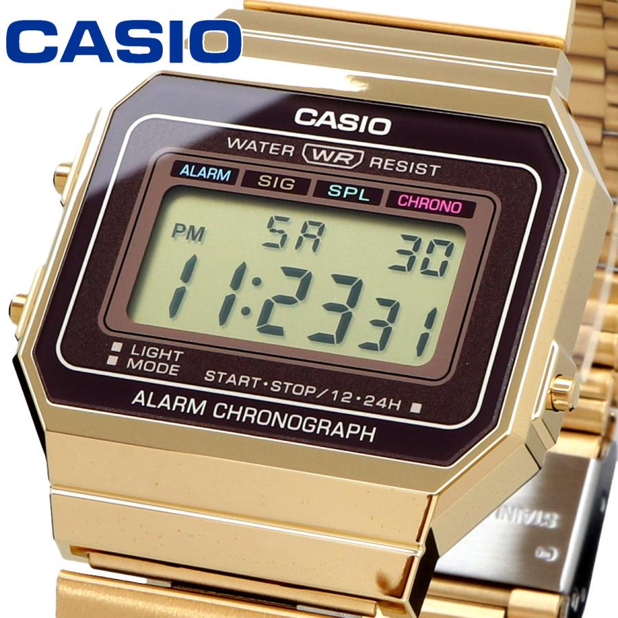 A-700WG-9A Reloj Casio Unisex, Vintage Clásico Cronógrafo — imagen 3 de 5