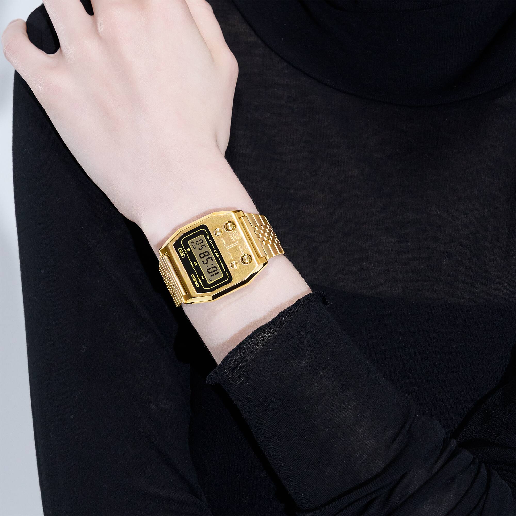 A1100G-5 Casio Reloj Unisex Vintage Clásico