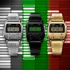 Reloj Casio Vintage Unisex Correa de Acero - Vista trasera