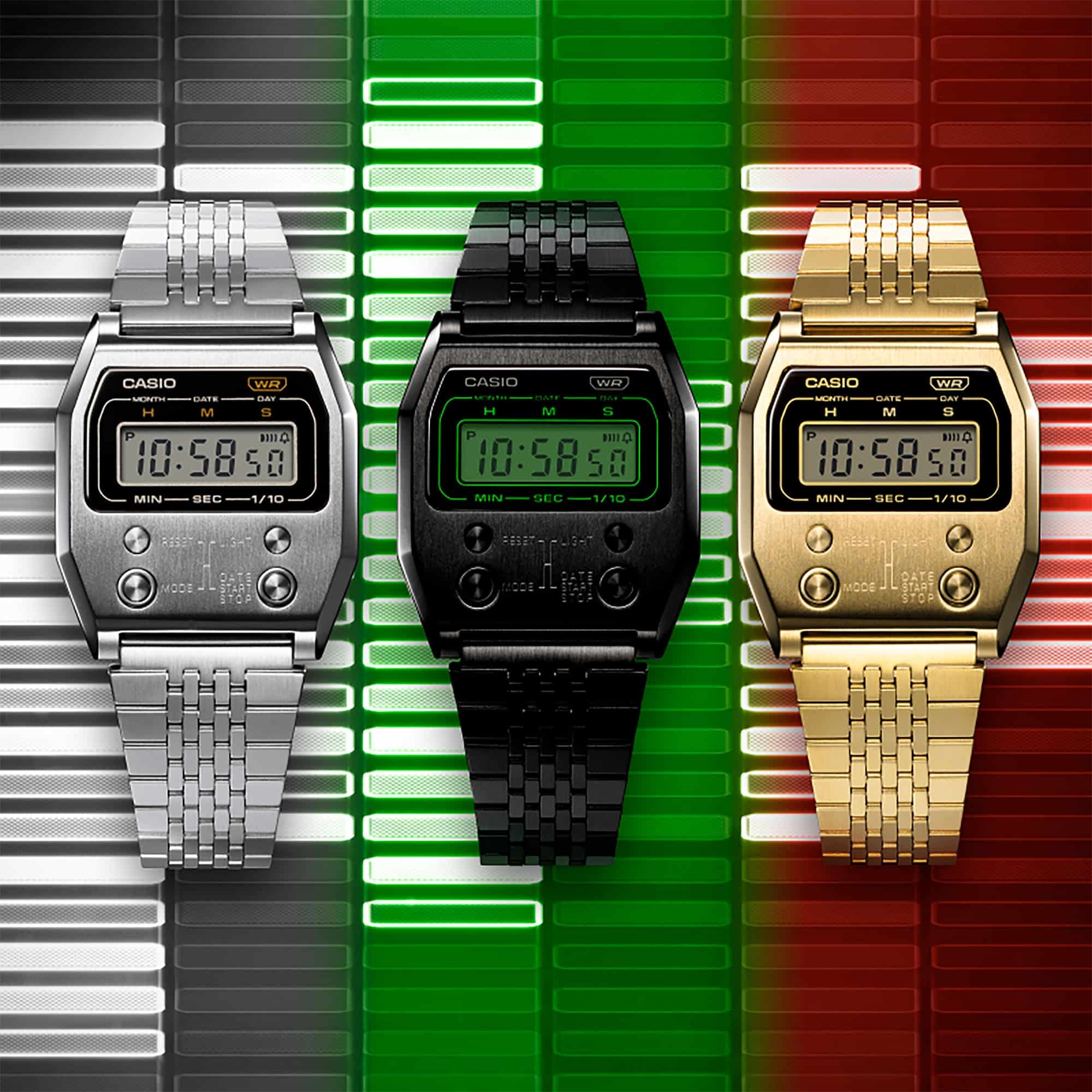 Reloj Casio Vintage Unisex Correa de Acero - Vista trasera