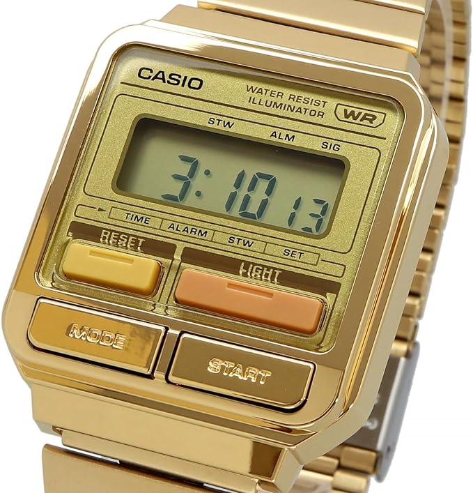 Reloj Casio Vintage Unisex Acero Dorado - Detalle de esfera