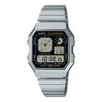 1A Reloj Casio Digital Hombre Correa de Acero Plata - Reloj original en Guatemala