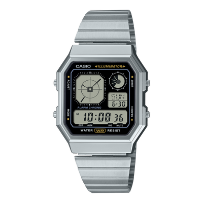 A130WE-1A Reloj Casio Vintage de caballero pulsera de metal digital