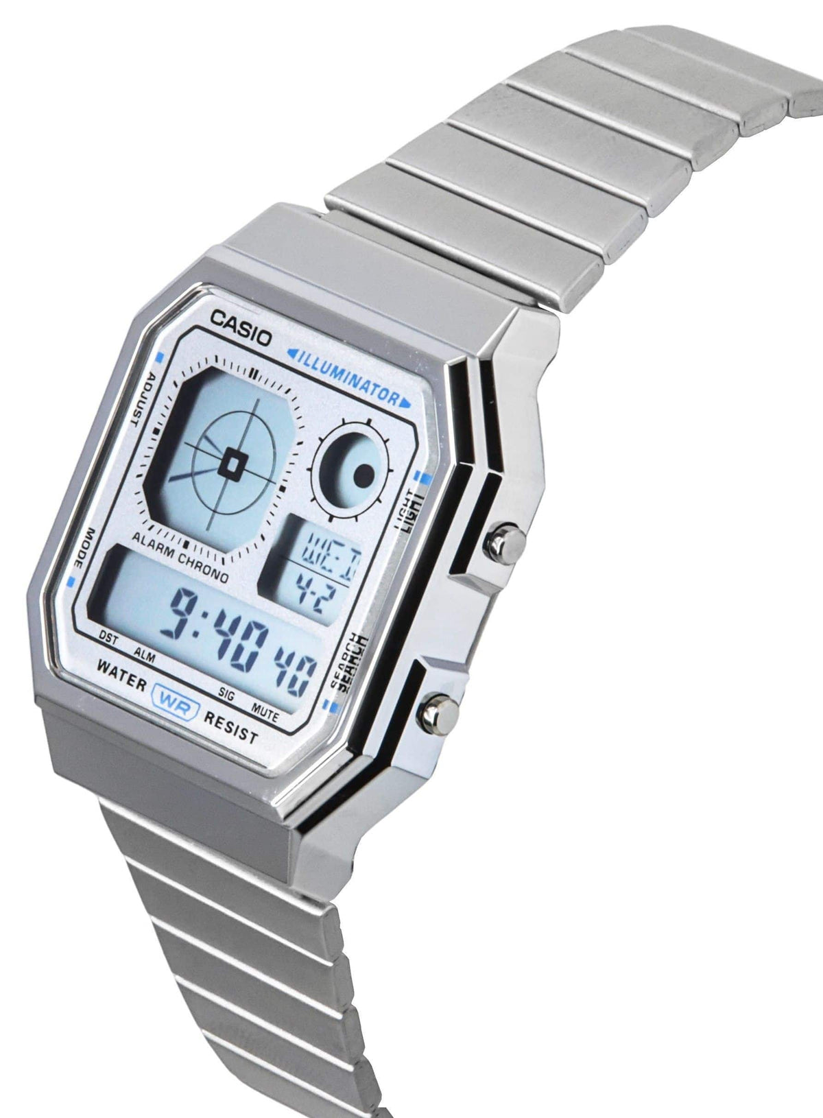 Reloj A130WE-7A Casio de caballero correa de metal — imagen 3 de 4