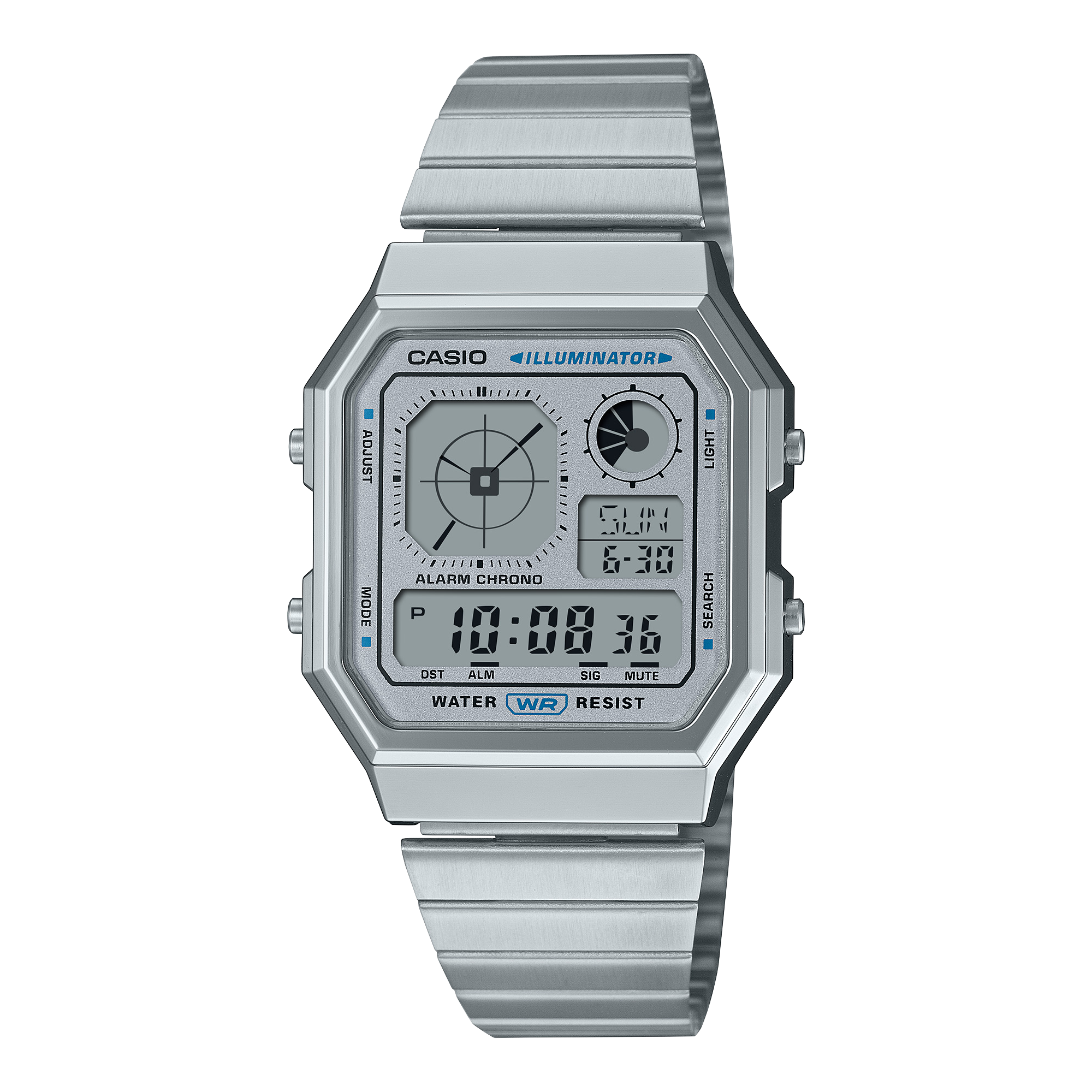7A Reloj Casio Vintage Hombre Correa de Acero - Reloj original en Guatemala