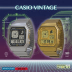 A130WEG-9A Casio de hombre pulsera de acero inoxidable digital