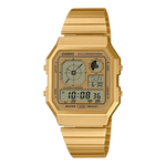 A130WEG Reloj Casio Digital Hombre Acero Inoxidable Dorado