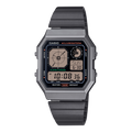 Reloj Casio Vintage Hombre Correa de Resina Gris - Reloj original en Guatemala