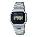 A158WEA-1 Reloj Casio Digital unisex correa de metal - Acero Inoxidable Plateado