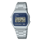 A158WEA-2 Reloj Casio de hombre correa de metal digital - Acero Inoxidable Plateado