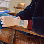 A158WEA-7 Reloj Casio Digital unisex corre de metal - Acero Inoxidable Plateado