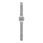 A158WEM-7 Reloj Casio unisex correa mesh - Acero Inoxidable Plateado