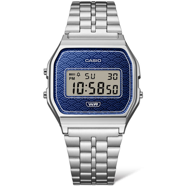 A159WEVJ-2 Reloj Casio Vintage unisex correa de metal - Acero Inoxidable Plateado
