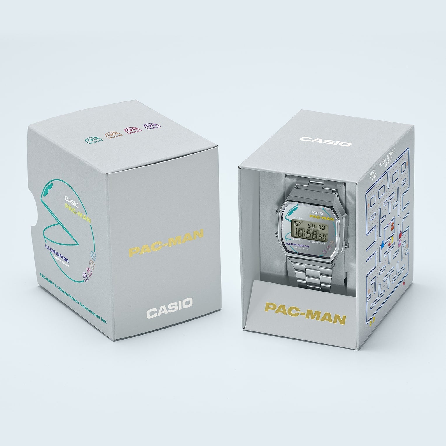 Reloj Casio Vintage Pac-Man Unisex Correa de Acero - Vista 7