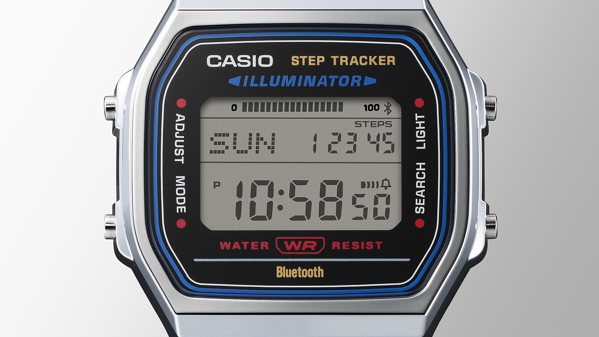 100WE Reloj Casio Vintage Unisex Correa de Acero - Vista 6