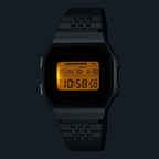 100WE Reloj Casio Vintage Unisex Correa de Acero - Vista trasera