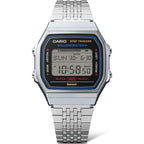100WE Reloj Casio Vintage Unisex Correa de Acero - Detalle de esfera