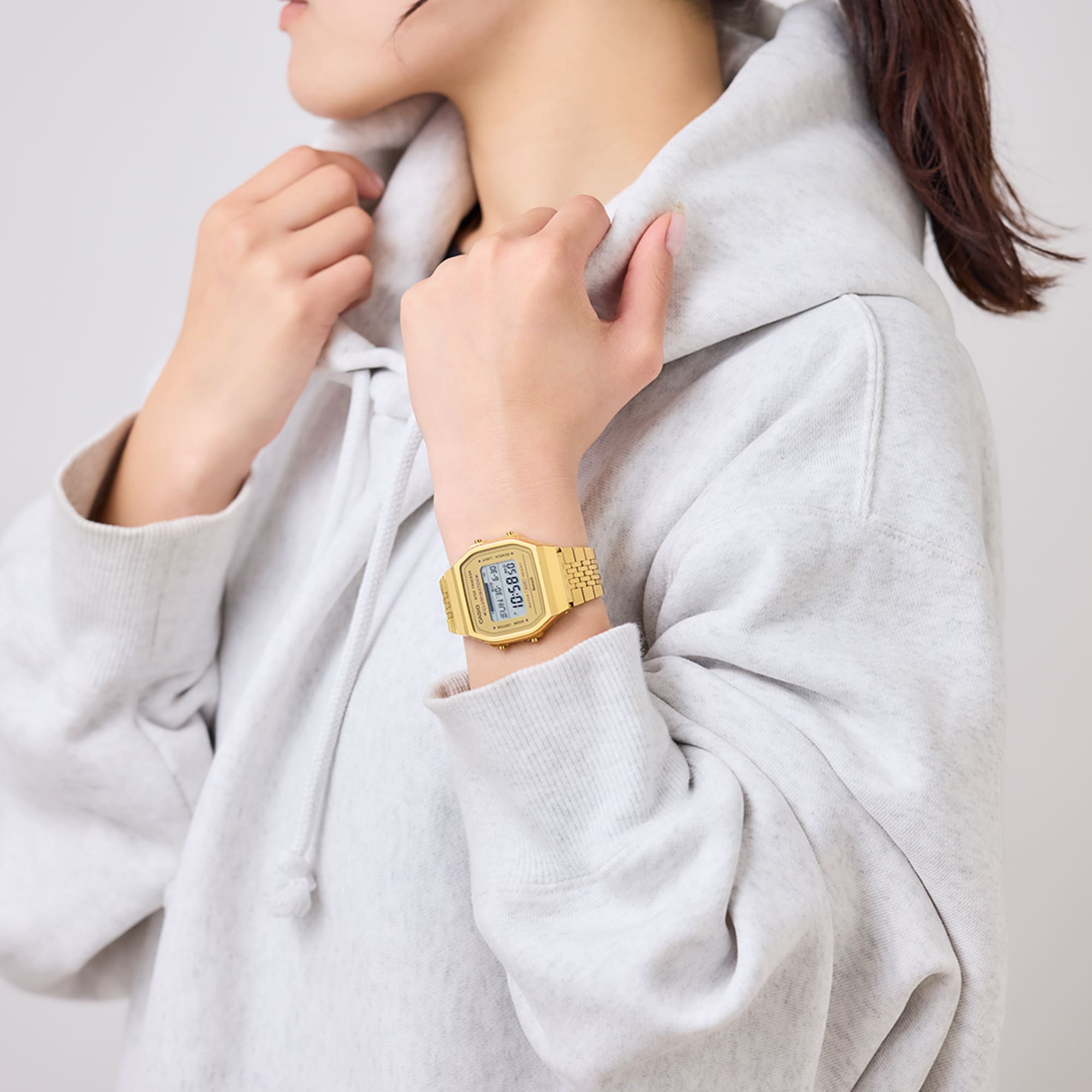 100WEG Reloj Casio Vintage Unisex Acero Inoxidable Dorado - Vista 7