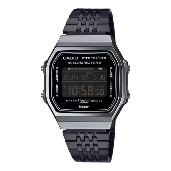 100WEGG-1B Casio Vintage con funciones Bluetooth reloj unisex pulsera de metal - Reloj original en Guatemala