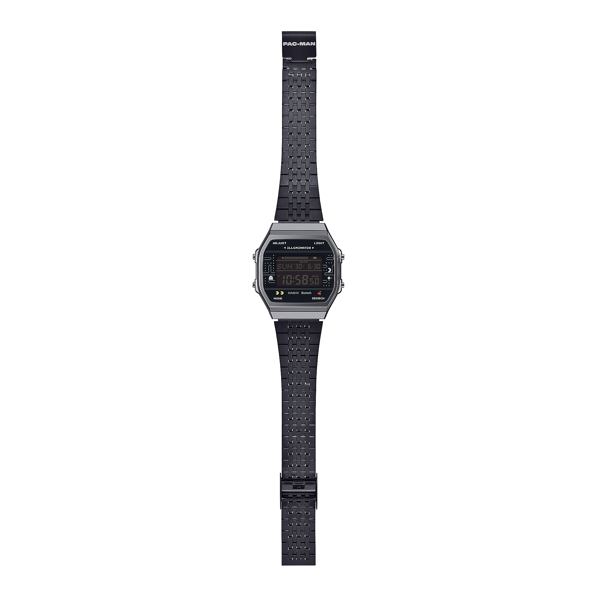 Reloj 100WEPC-1B Casio de hombre pulsera de metal Edición Pac-Man con Bluetooth - Vista lateral