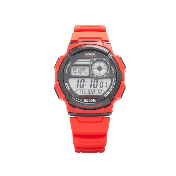 AE-1000W-4AV Reloj Casio para Hombre, Illuminator Hora Mundial 10 Años de Batería