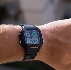 AE-1200WH Reloj Casio World Time Hombre Correa de Resina - Vista lateral