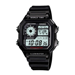 AE-1200WH-1AV Reloj Casio World Time Hombre Correa de Resina