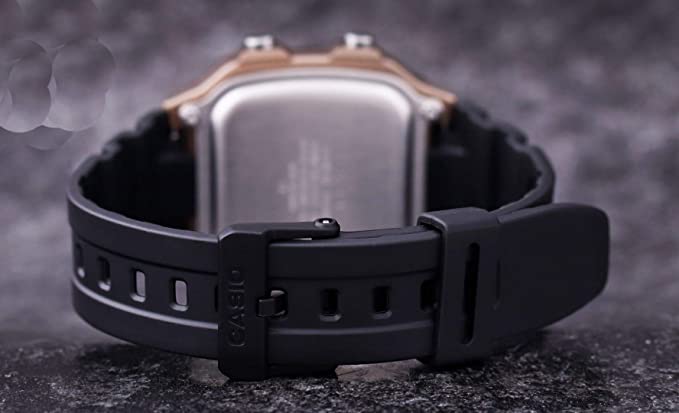 AE-1200WH-5AV Reloj Casio para Hombre, Illuminator Hora Mundial 10 Años de Batería - Negro