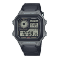 AE-1200WHUB-8AVCF Reloj Casio de hombre correa de cuero negro digital 41 mm 10 años de bateria