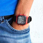 AE-1300WH-4AV Reloj Casio para Caballero, Illuminator 10 Años de Batería