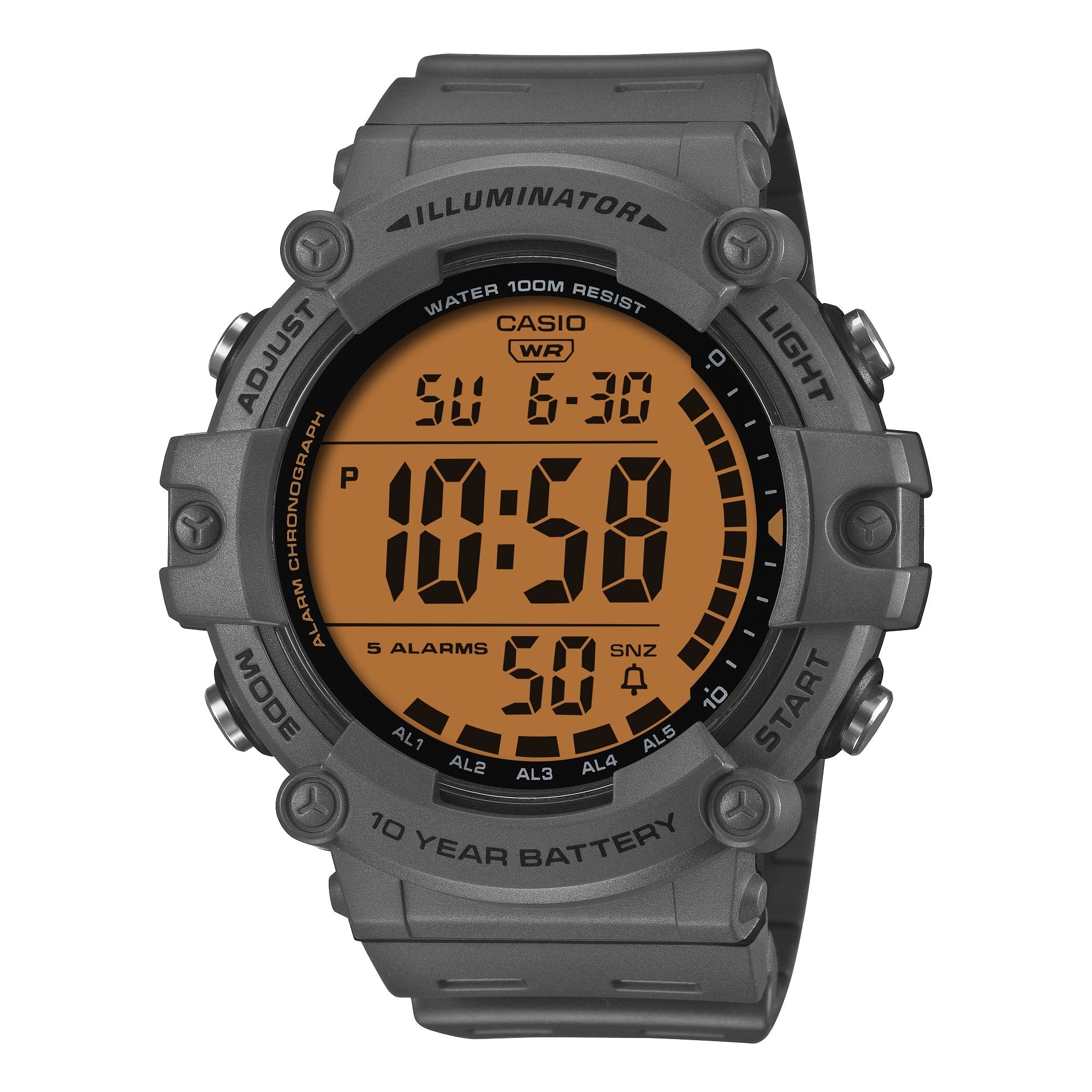 AE-1500WHC-8AV Reloj Casio de hombre correa de resina - Resina Gris