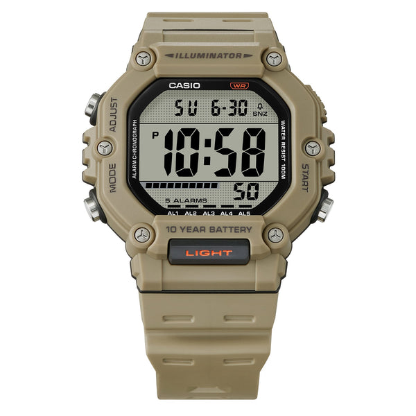 AE-1600H-5AV Reloj Casio Unisex Digital Resina Beige - Vista lateral