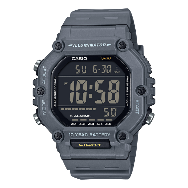 AE-1600H-8BV Reloj Casio Digital Hombre Resina Gris - Reloj original en Guatemala