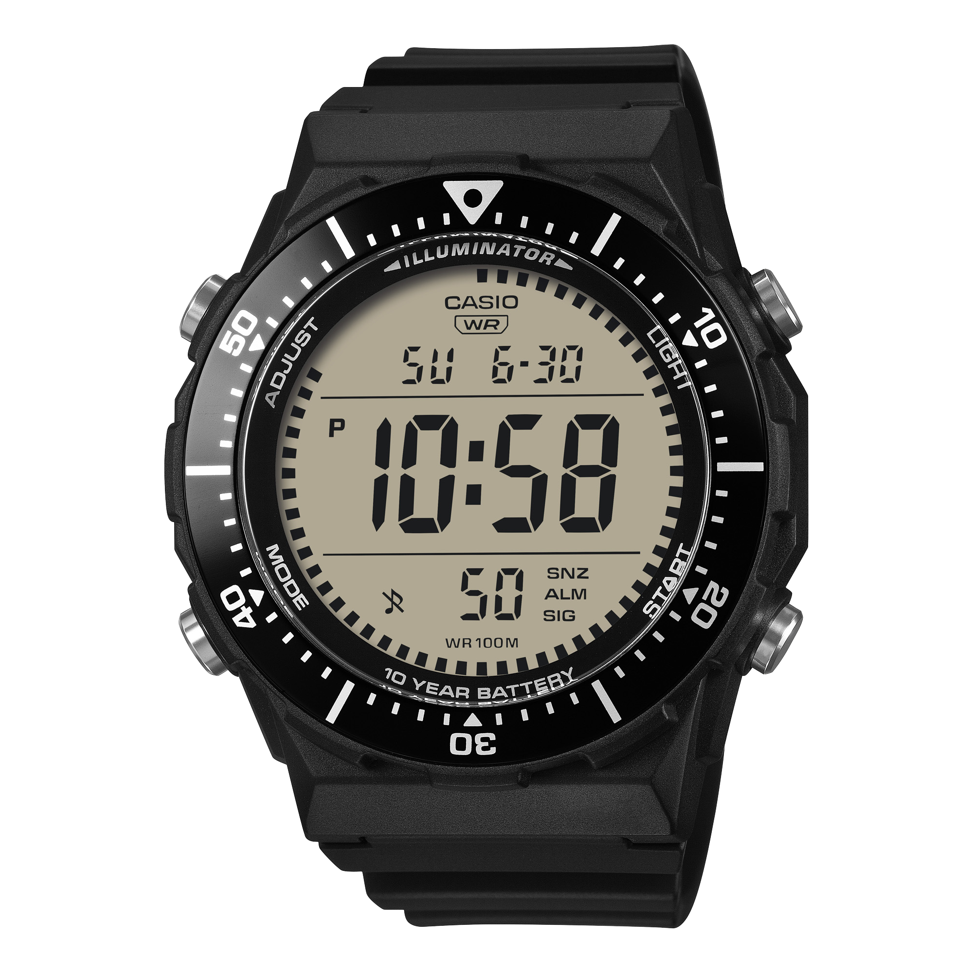 AE-1700H-1AV Reloj Casio Illuminator Hombre Resina Negro - Reloj original en Guatemala
