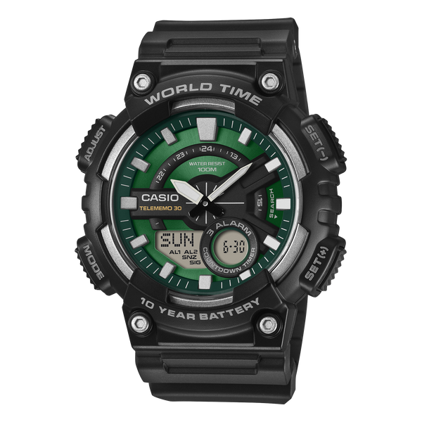 AEQ-110W-3A2V Reloj Casio de hombre correa de silicona