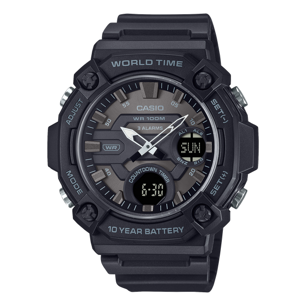 AEQ-120W-1BV Casio reloj digital correa de resina