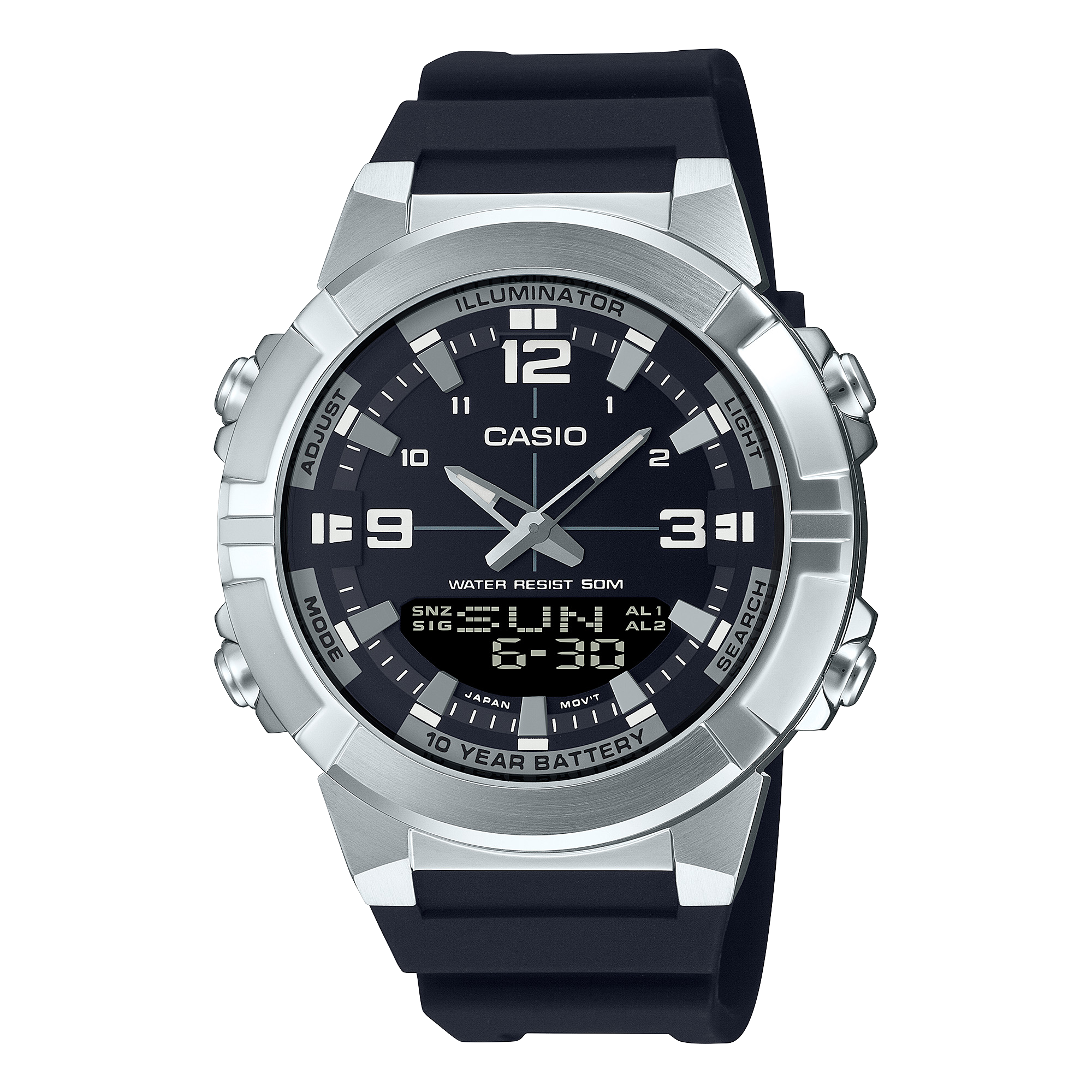 AMW-870-1AV Reloj Casio de caballero correa de caucho