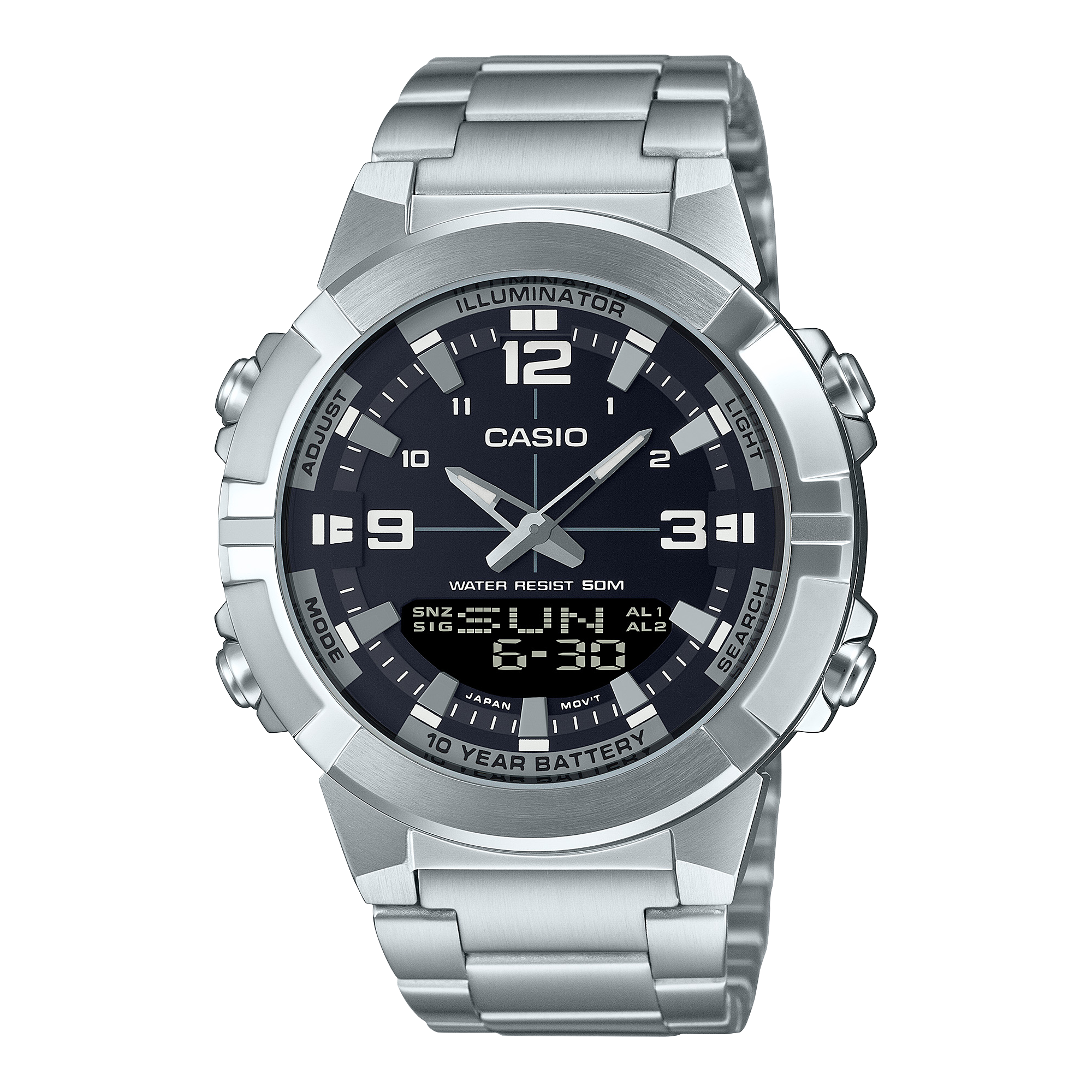 AMW-870D-1AV Reloj G-Shock Casio de caballero correa de metal