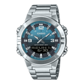 AMW-870DA-2A2V Casio Reloj doble hora pulsera de metal para hombre