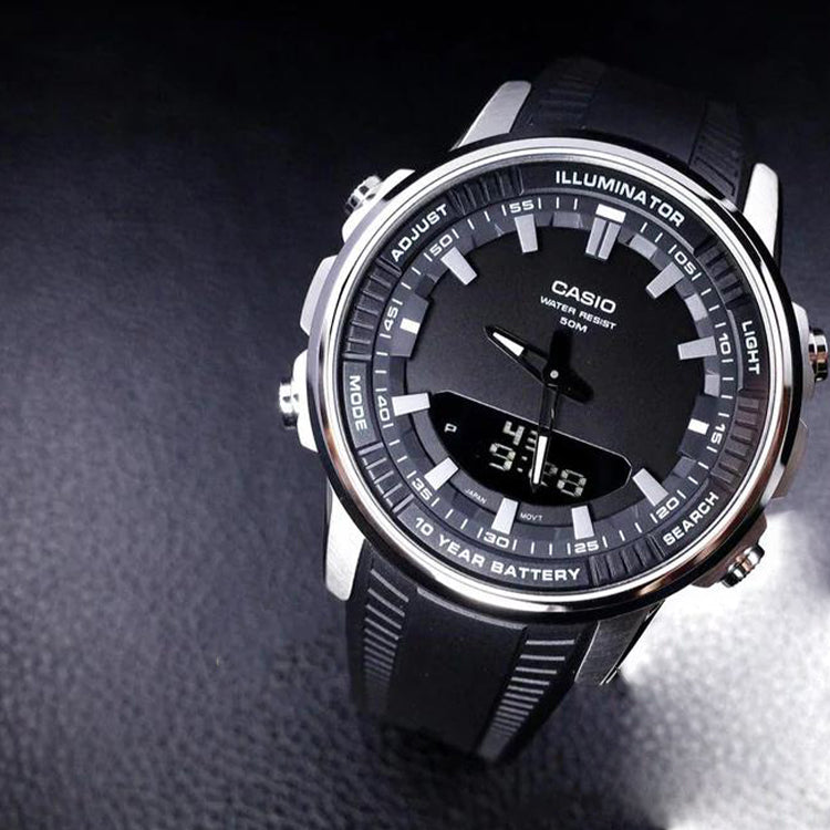 AMW-880-1AV Reloj Casio de hombre correa de silicona