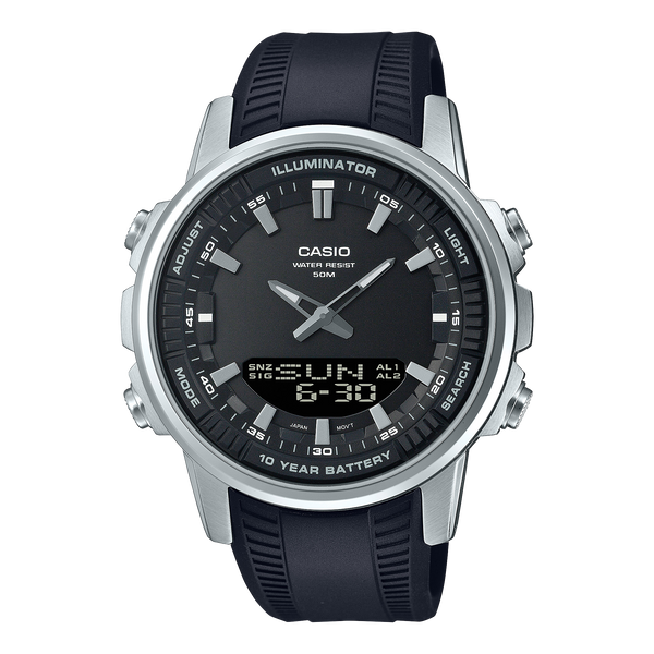 AMW-880-1AV Reloj Casio de hombre correa de silicona — original con garantía, La Relojería GT
