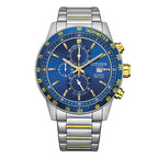 Reloj Citizen Quartz Hombre Acero Bicolor Esfera Azul - Reloj original en Guatemala
