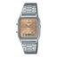 AQ-230A-4A Casio Unisex doble hora correa de acero inoxidable