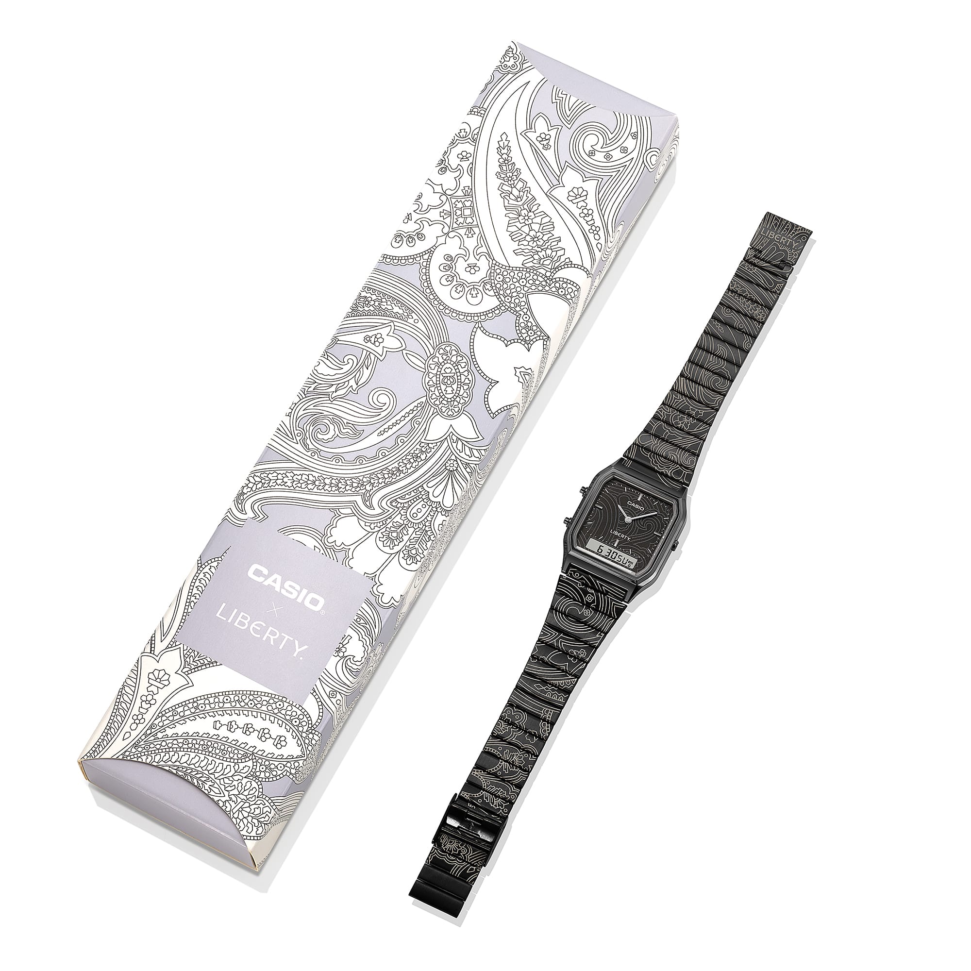 AQ-230EBLT-1A Reloj Casio Liberty unisex correa de metal