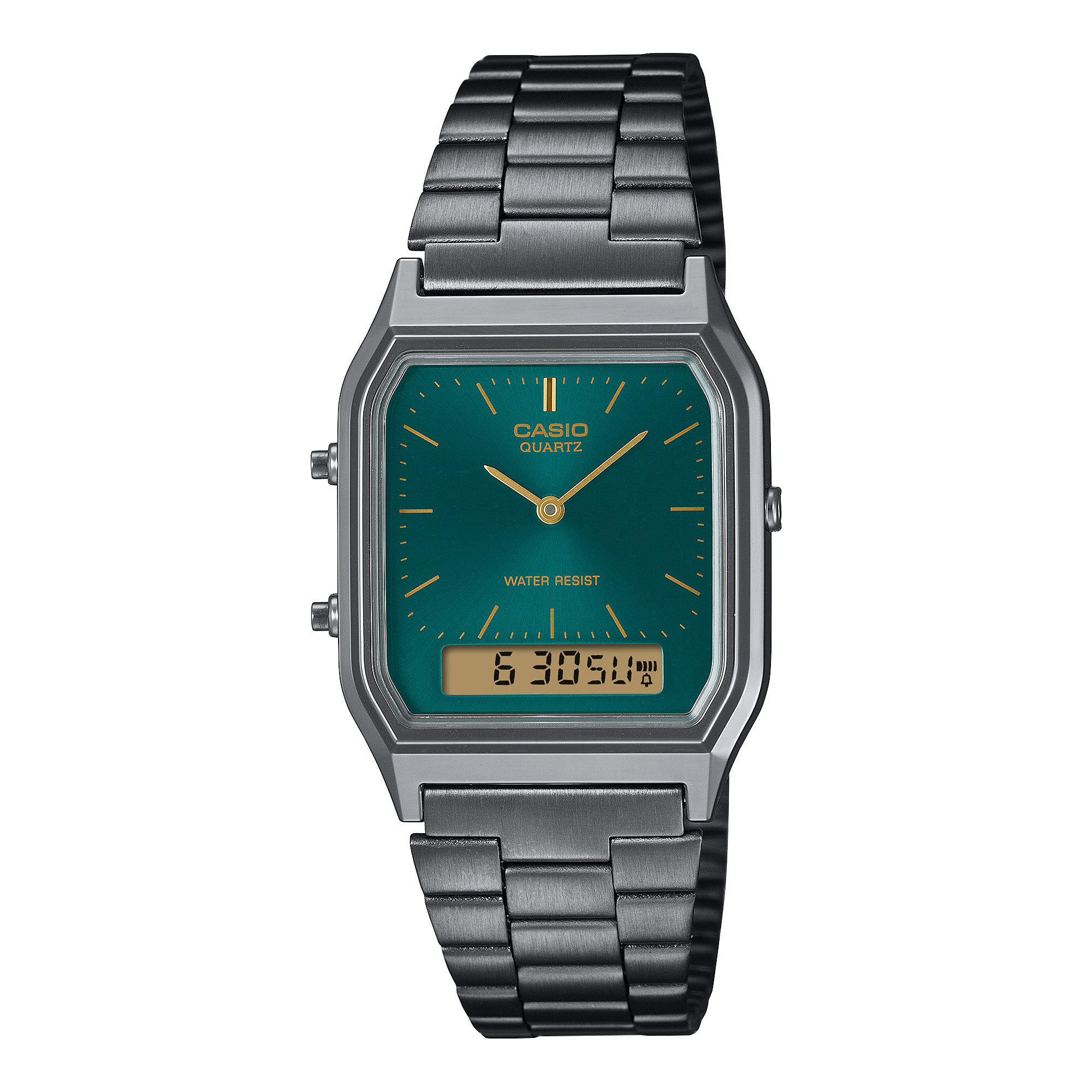 AQ-230EGG-3A Reloj Casio unisex correa de metal