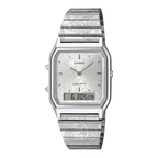 AQ-230ELT-7A Reloj Casio x Liberty unisex correa de metal doble hora